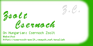 zsolt csernoch business card